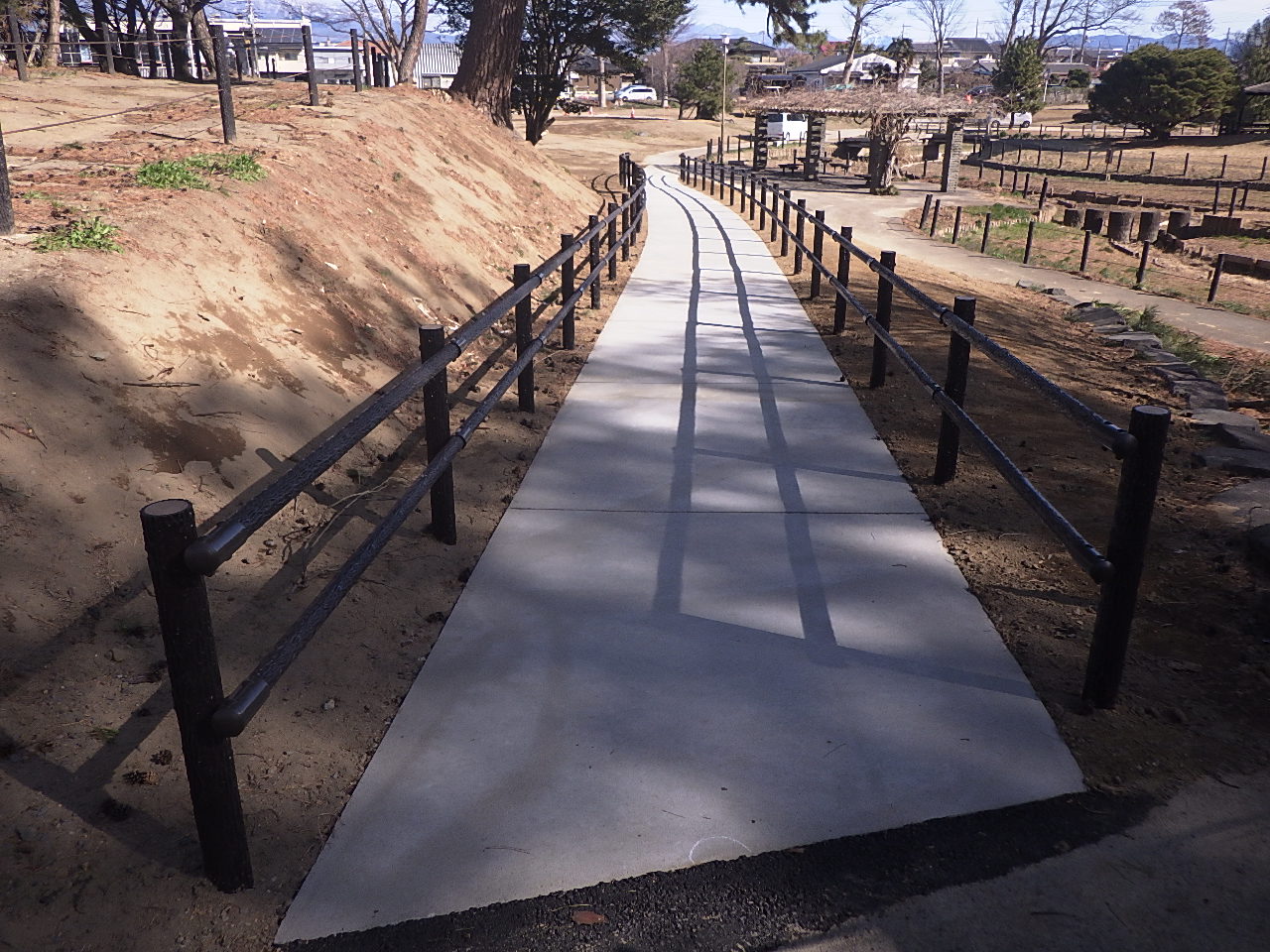 華蔵寺公園水生植物園西側園路改修工事